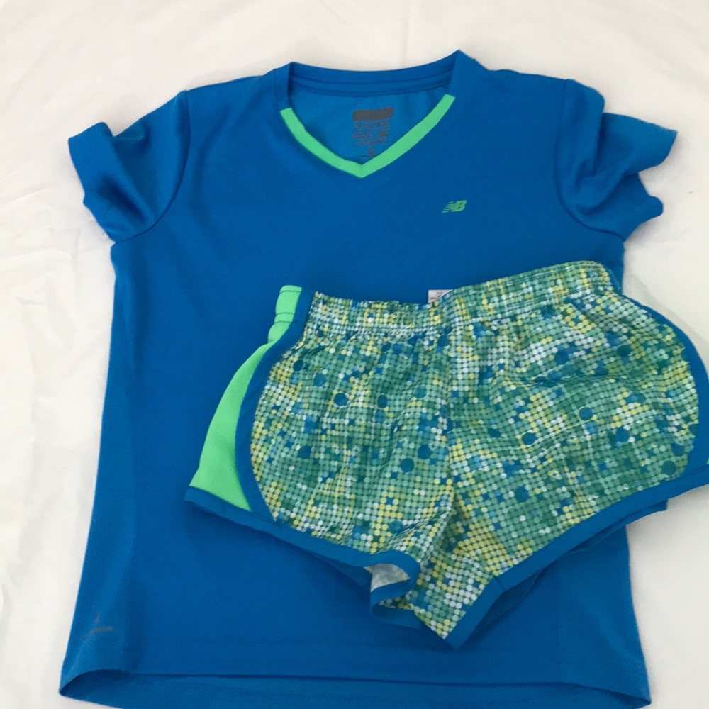 New balance girls shorts/shirt